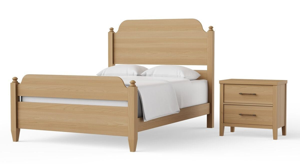 Pure Maple - 2 Drawer Nightstand