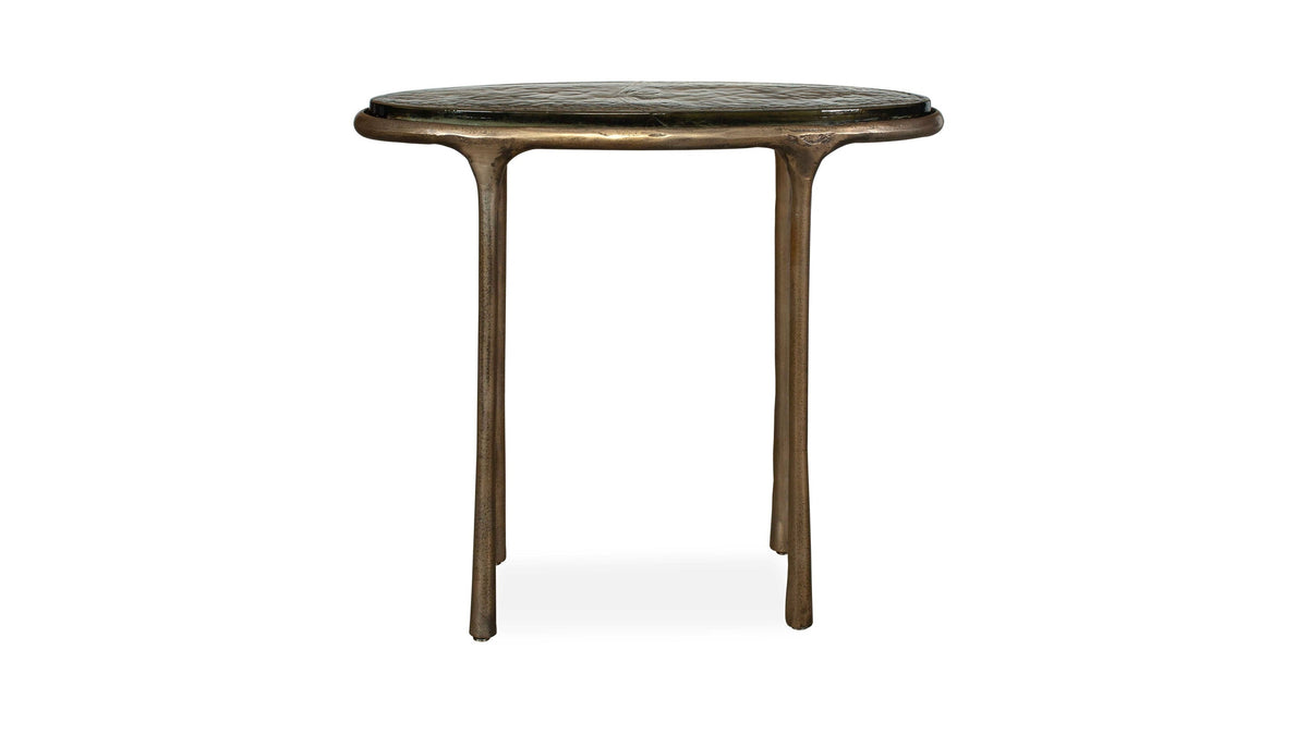 Ata - Oval Accent Table - Brass