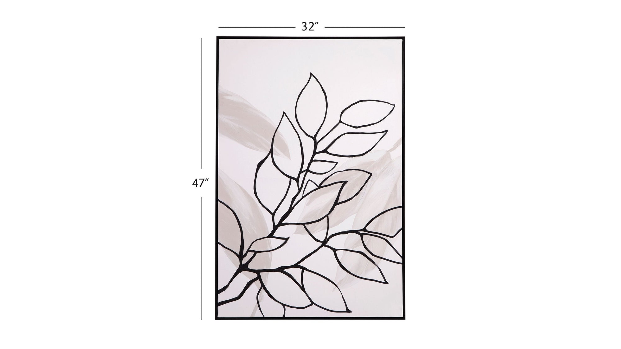 Harmony II Canvas Art - White / Black