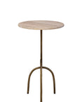 Jasper - Side Table - Beige / Gold