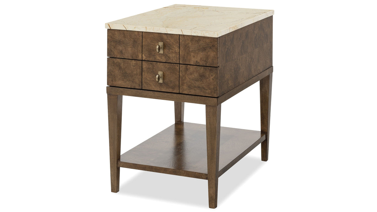 Melange - Penelope Chairside Table - Brown
