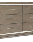 Serenity - Mainstay 6-Drawer Dresser - Gray