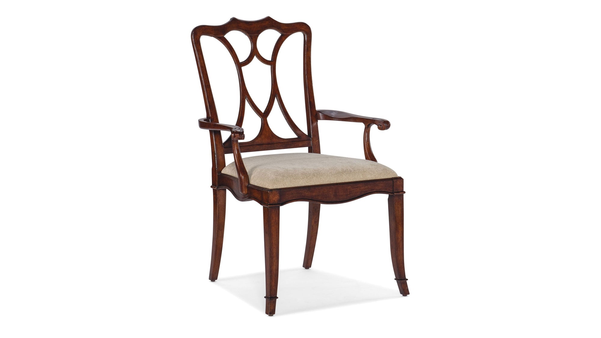 Charleston - Upholstered Seat Arm Chair Set of 2