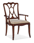 Charleston - Upholstered Seat Arm Chair Set of 2