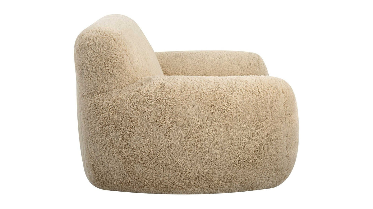 Abide - Sheepskin Accent Chair - Beige