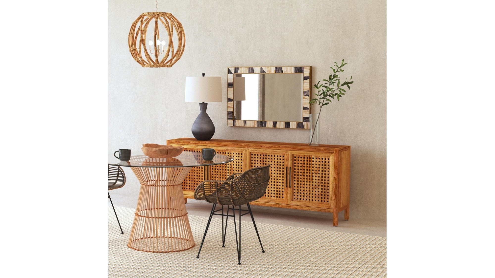 Season - Wall Mirror - Beige