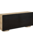 Evanston - 4 Door Natural Oak Cabinet - Woodtone