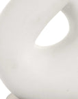 Meridian - Ivory Stone Table Lamp - White