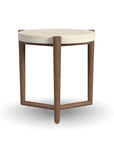 Verona - Accent Table - Beige / Dark Brown