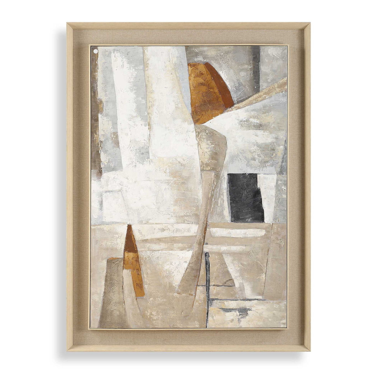 Hide &amp; Seek - Abstract Art - Black / Brown / Gray / Orange / White / Woodtone