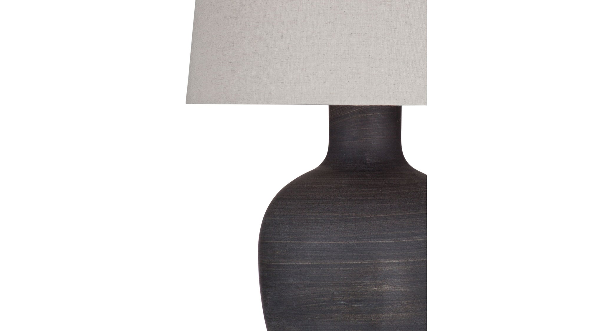Volga - Table Lamp - Dark Gray / Beige