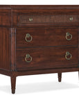 Charleston - Three-Drawer Metal Nightstand - Dark Brown