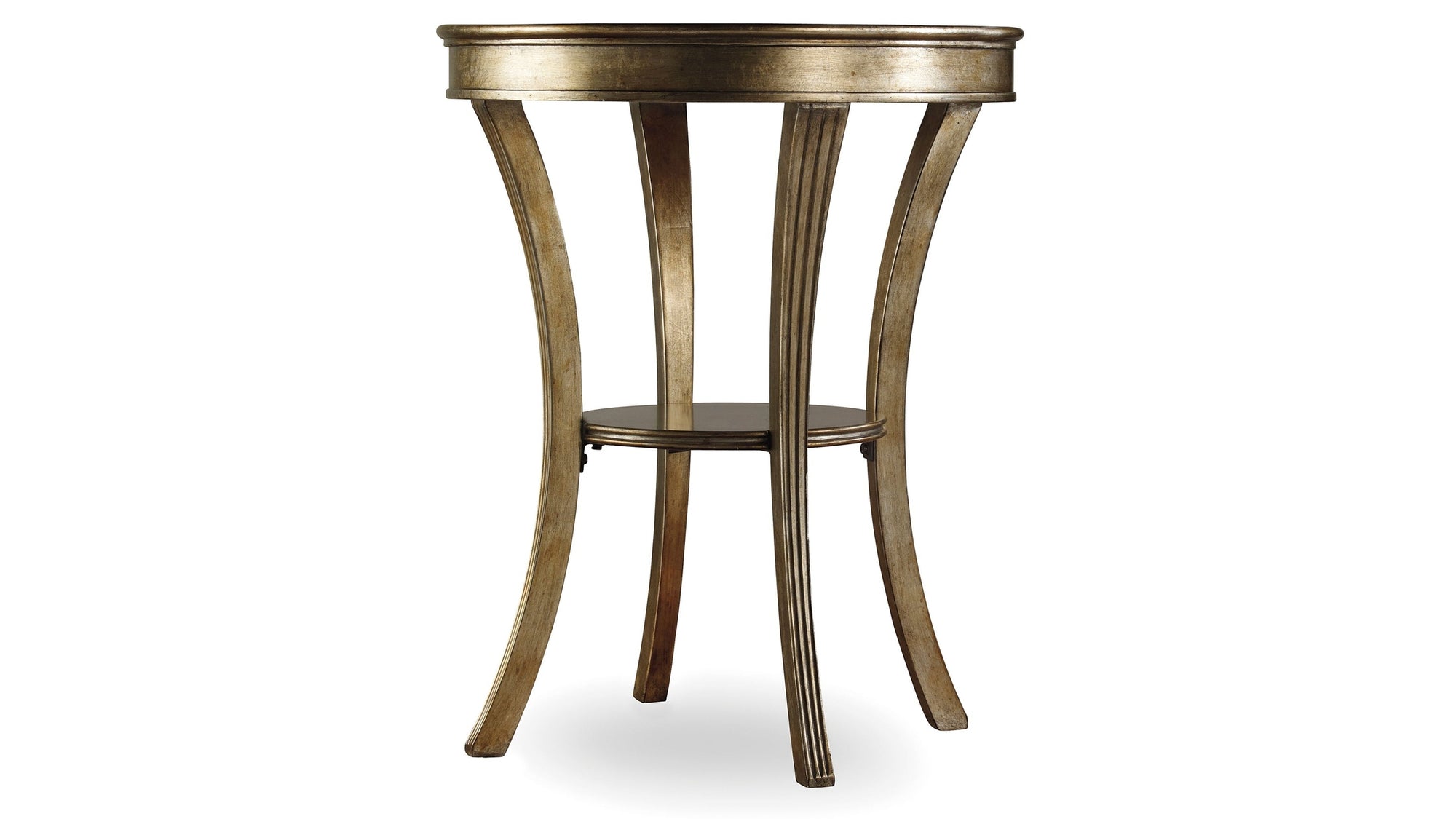 Sanctuary - Round Mirrored Accent Table - Visage