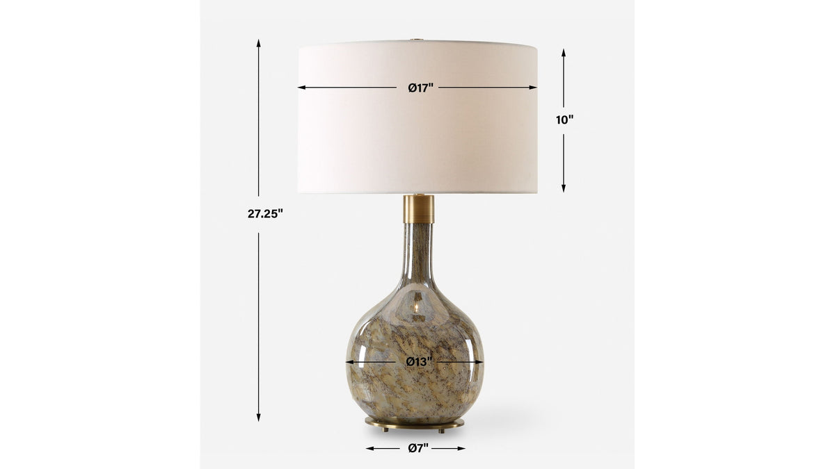 Rhine - Brown Glass Table Lamp