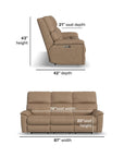 Porter - Power Reclining Sofa With Console, Power Headrest, & Lumbar