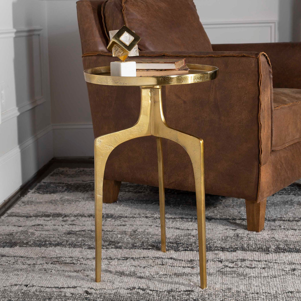 Kenna - Accent Table - Gold