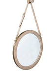 Heather - Hanging Mirror - Beige