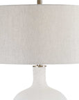 Whiteout - Mottled Glass Table Lamp - White