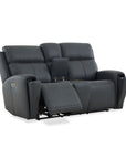 Warren - Power Reclining Loveseat With Console, Power Headrest & Lumbar