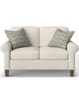 Moxy - Fabric Loveseat, Curved Sock Arms