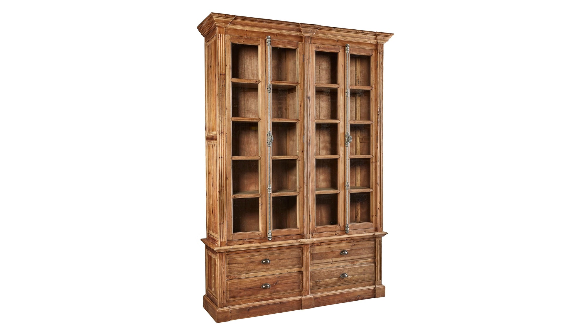 Natural Old Fir Bookcase - Brown