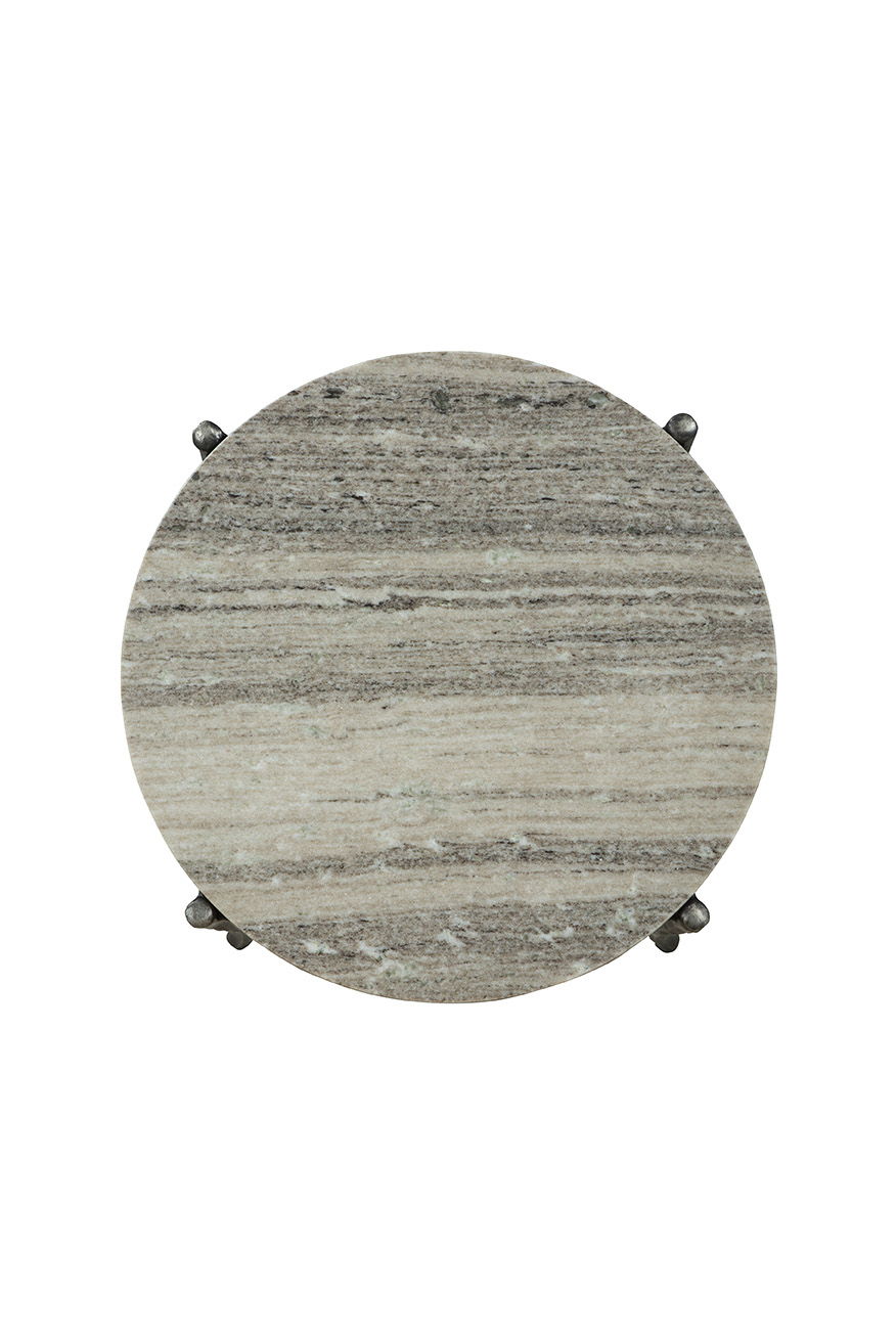 Stonewall - End Table - Silver / Black