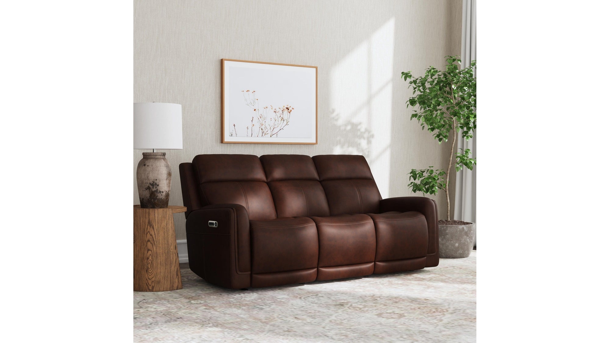 Alister - Power Gliding Sofa With Power Headrests &amp; Lumbar