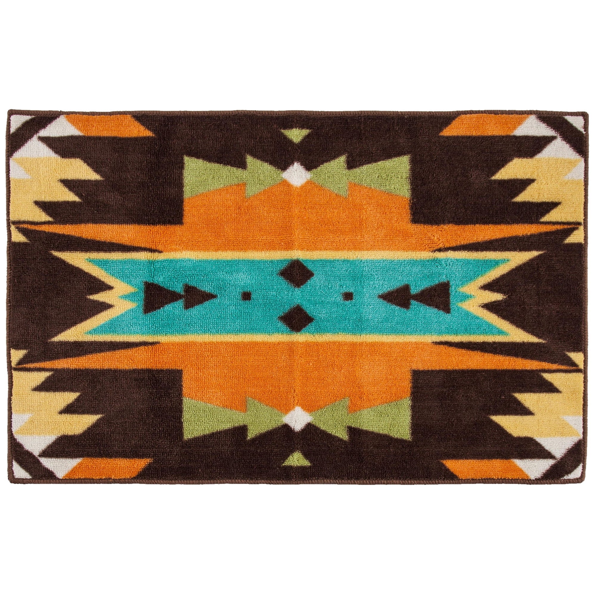 Mesa - Bright Rug 2 Per Carton - Orange / Brown