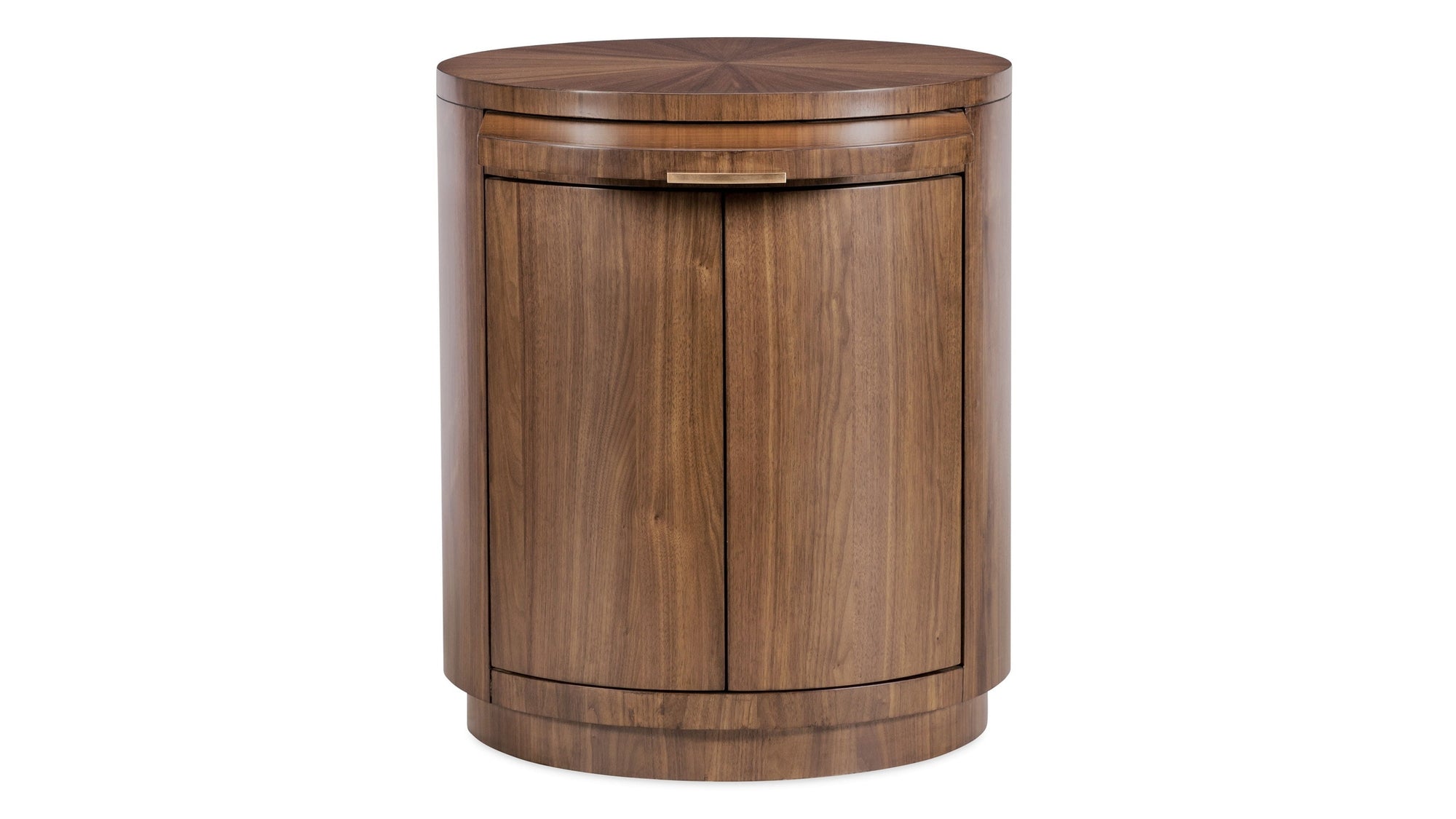 Eleana - Round Nightstand - Medium Wood