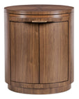 Eleana - Round Nightstand - Medium Wood