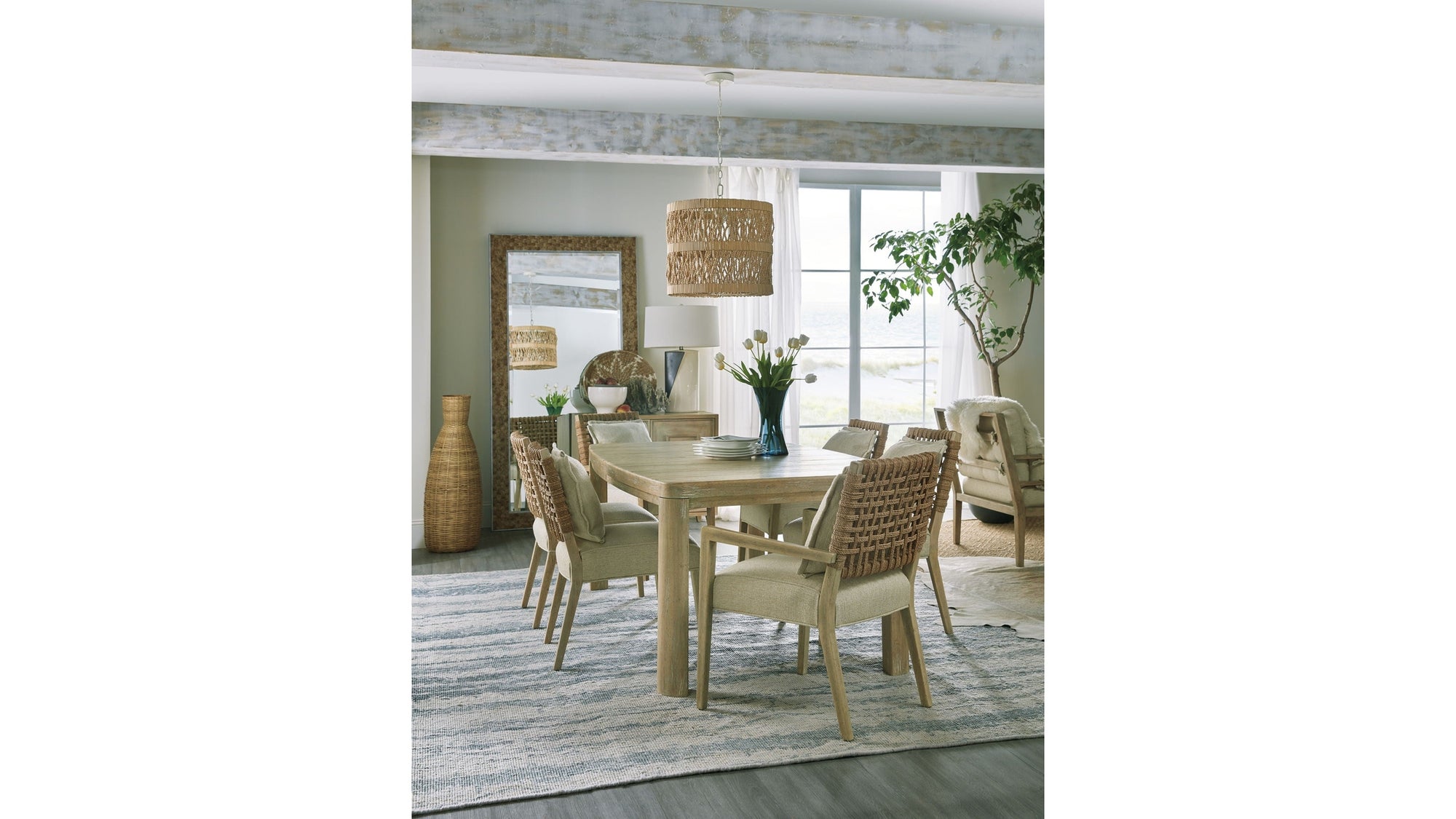 Surfrider - Rectangle Dining Table With 1-18" Leaf - Light Brown