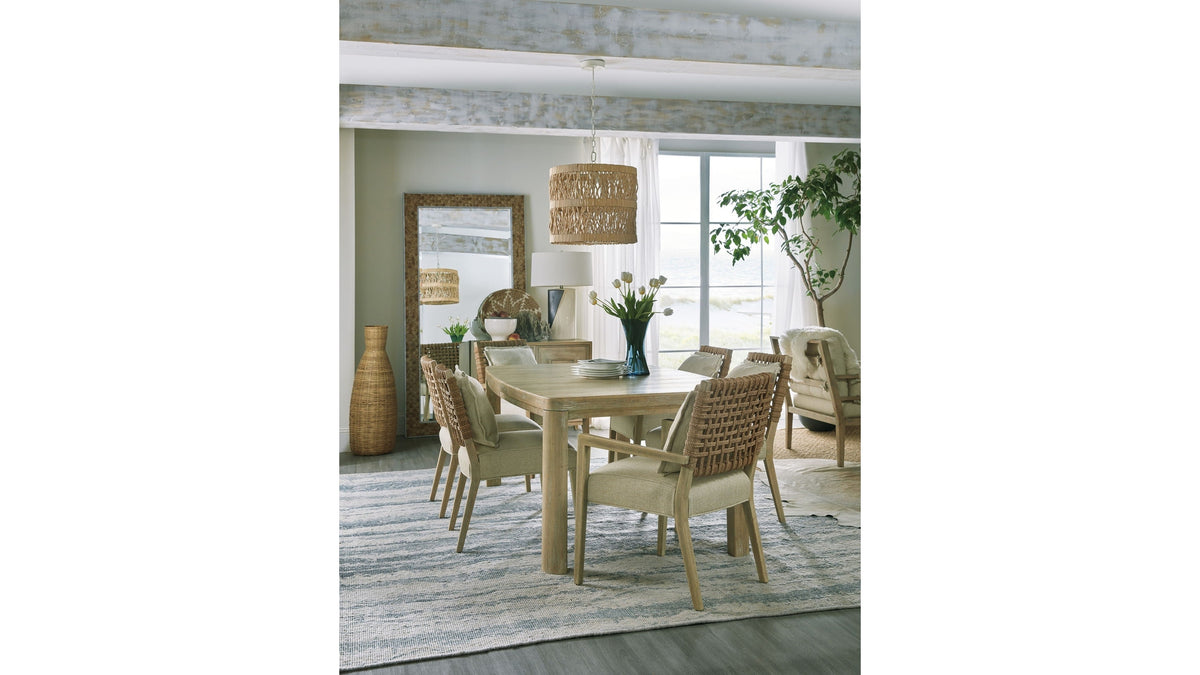 Surfrider - Woven Back Side Chair Set of 2 - Beige / Light Brown