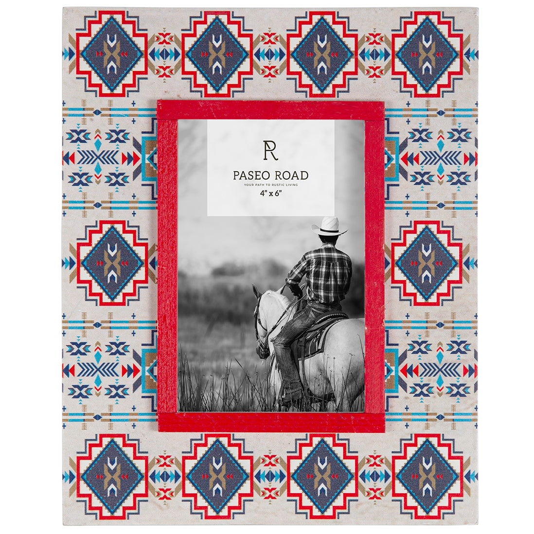 Spirit Valley - 4" x 6" Picture Frame 4 Per Carton - Cream / Red / Green