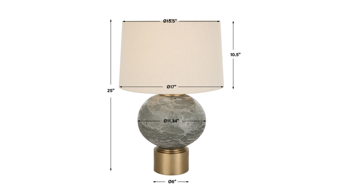 Lunia - Gray Glass Table Lamp
