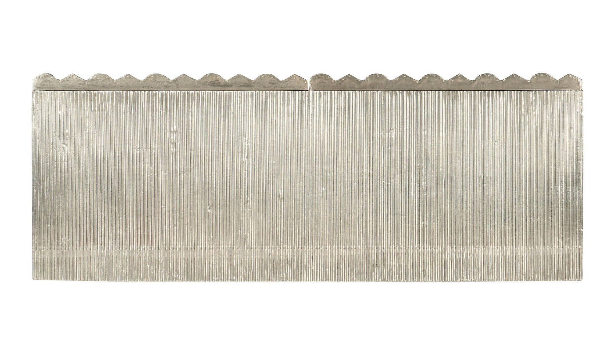 Melange - Mackenna 2-Door Chest - Pearl Silver