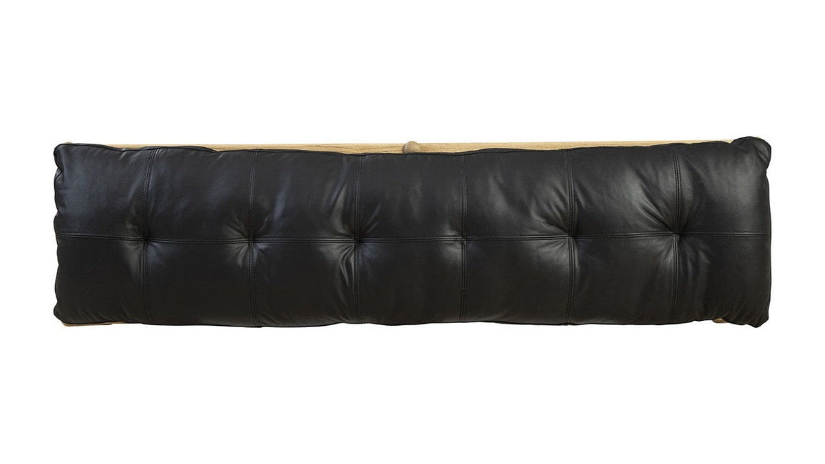 Osborne - Leather Bench - Black / Light Brown