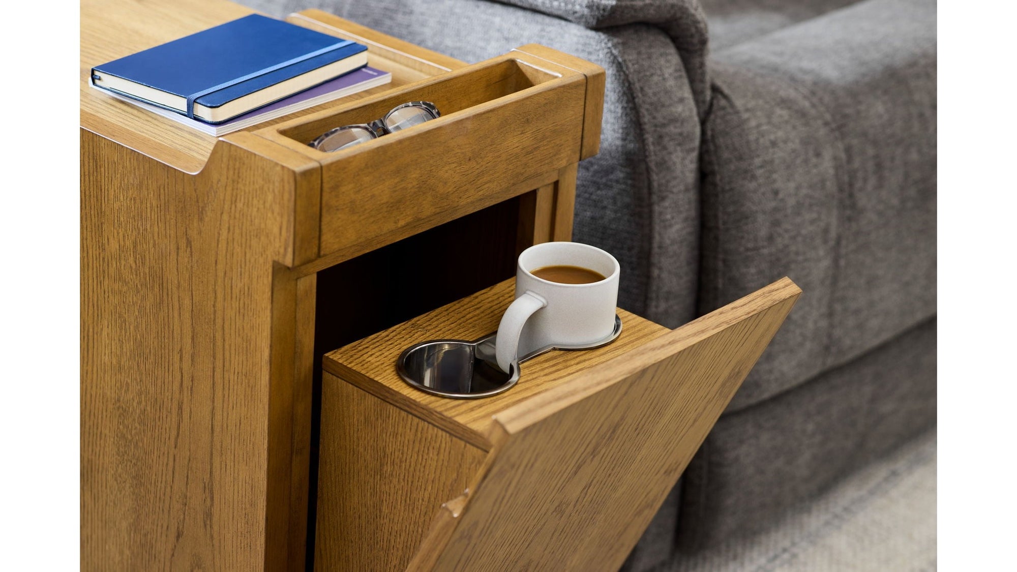 Sidekick - Smart Side Table - Light Brown