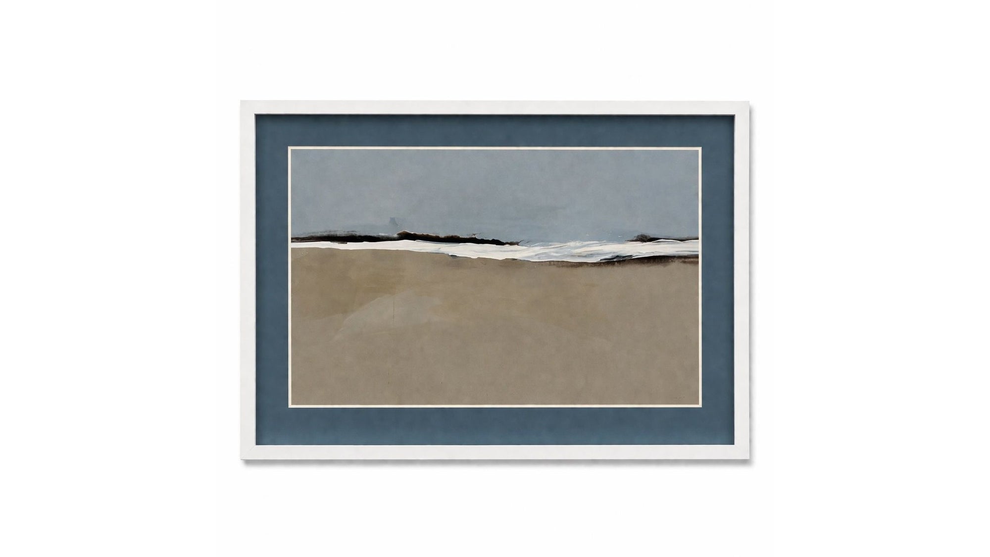 Simply Stated Framed Print - Blue