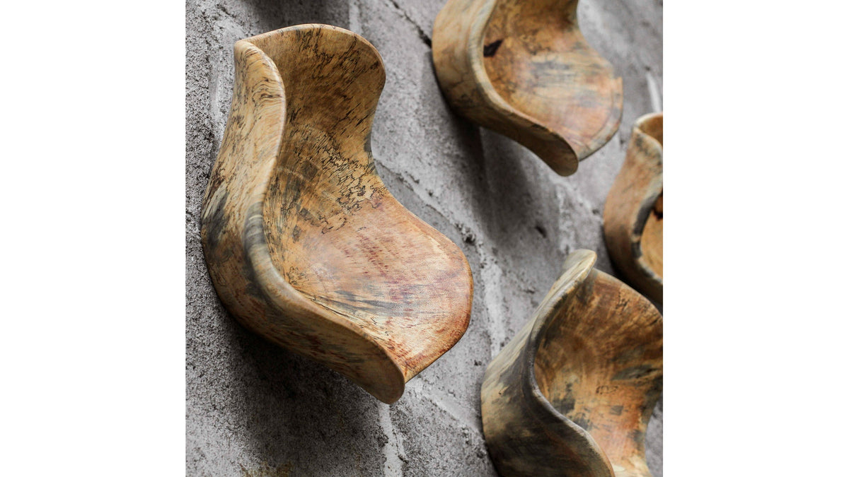 Tamarine - Wood Wall Art (Set of 3) - Light Brown
