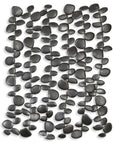 Skipping - Stones Forged Iron Wall Art - Black