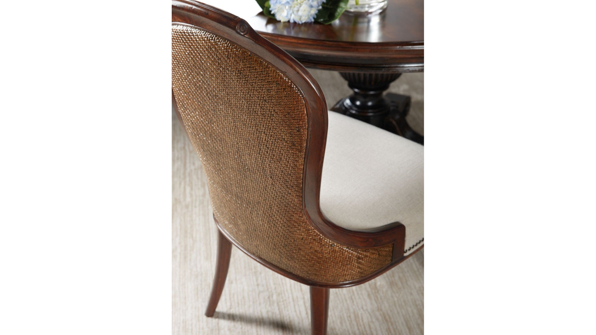 Charleston - Upholstered Side Chair Set of 2 - Dark Brown