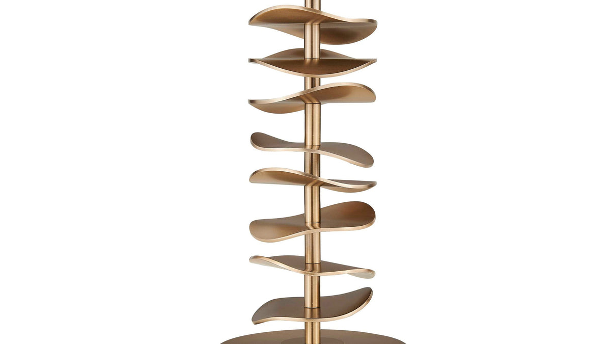 Akoa - Metal Disc Table Lamp - Brass,Gold