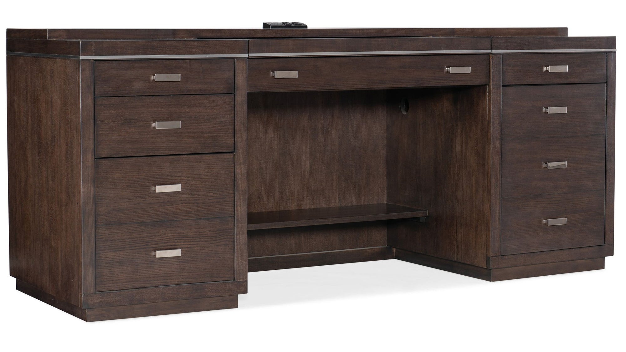 Work Your Way - House Blend Computer Credenza - Dark Brown