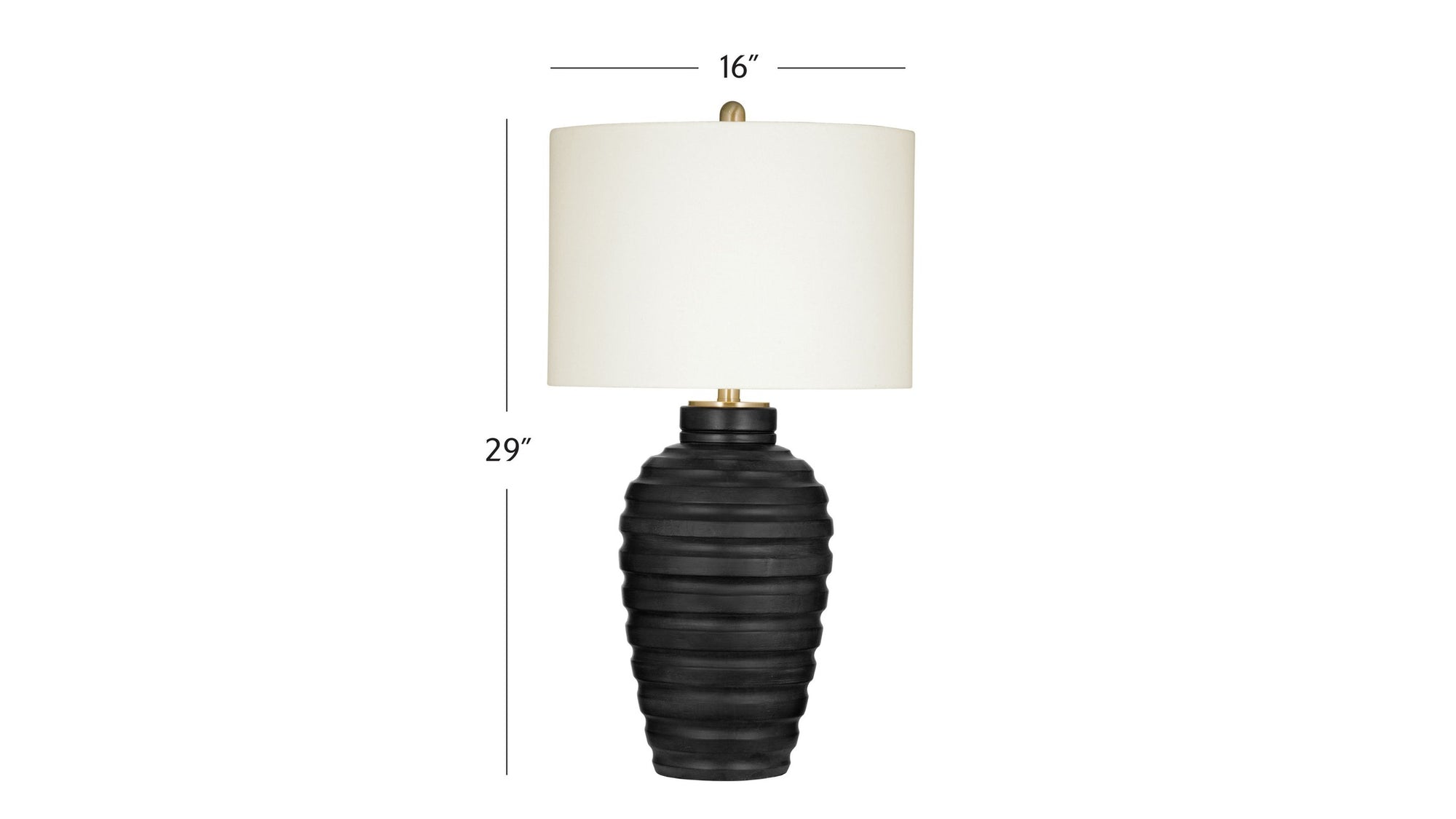 Hale - Table Lamp - Black / White