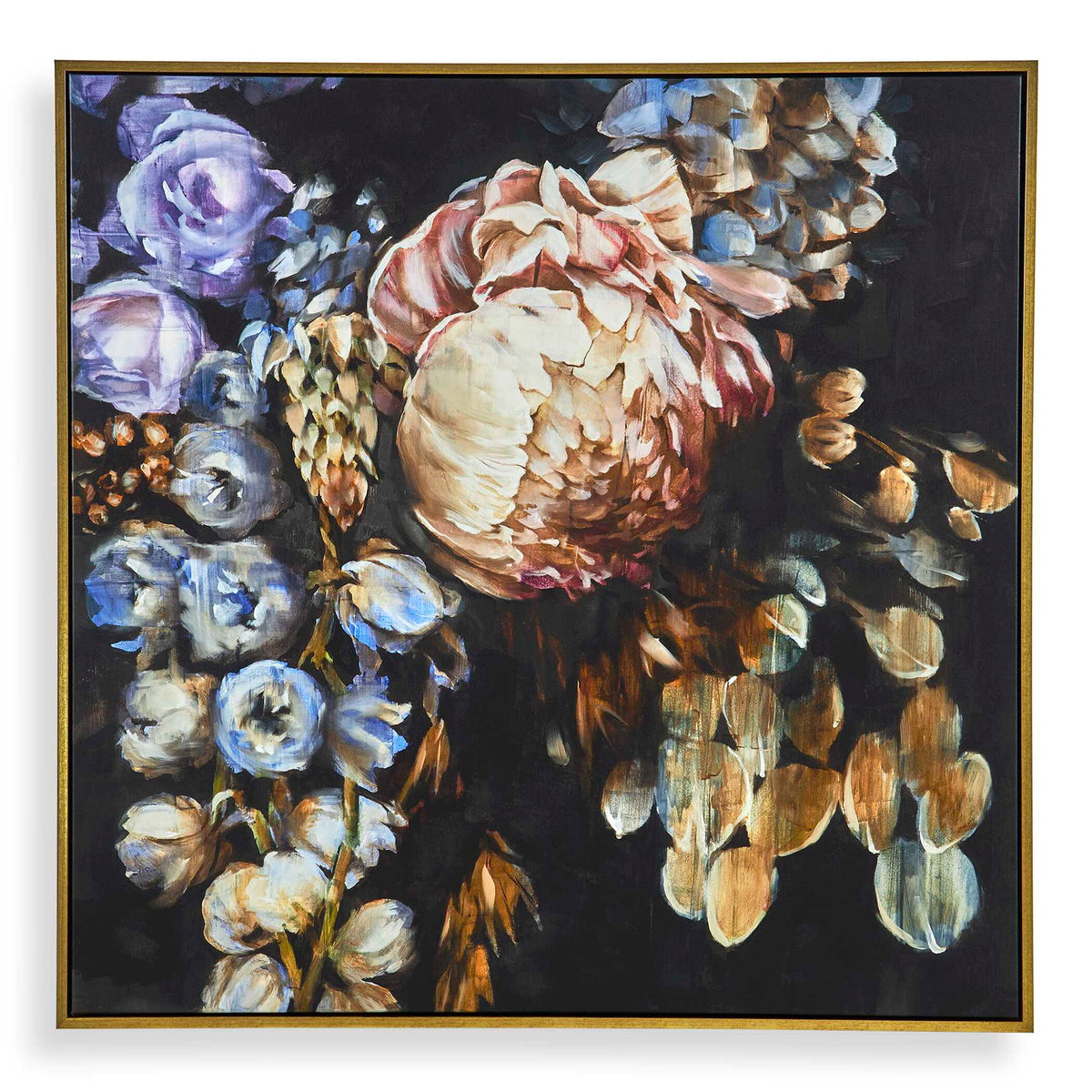 Natural Wonder - Framed Floral Art - Blue