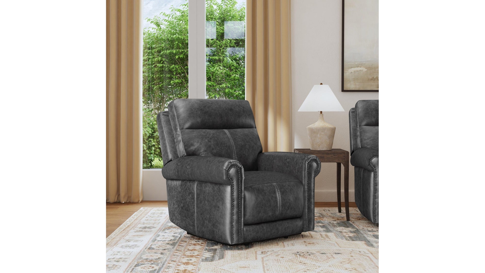 Alexander - Power Recliner With Power Headrest &amp; Lumbar