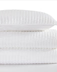 Satin Channel - Twin Quilt Set (Set of 2) - White