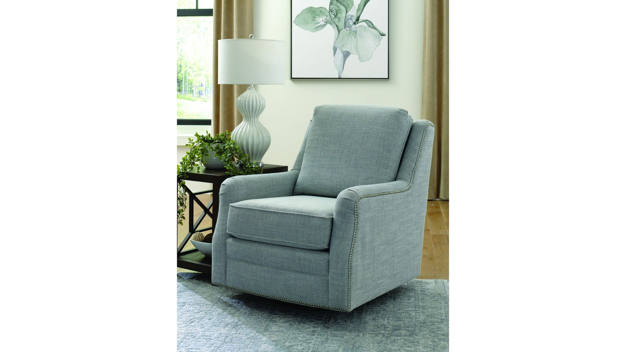 Emory - Swivel Glider With Nails