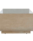 Maeva - Modern Glass Coffee Table - Woodtone