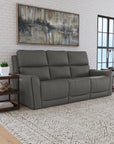 Carter - Power Reclining Sofa With Console & Power Headrests & Lumbar